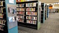 Public library in Canada. Inside view Royalty Free Stock Photo